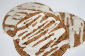 Iced Ginger Molasses Cookies