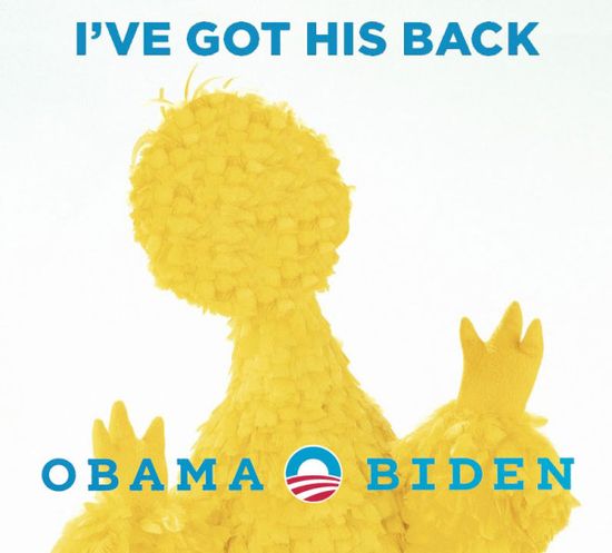 Obama has Big Bird's Back