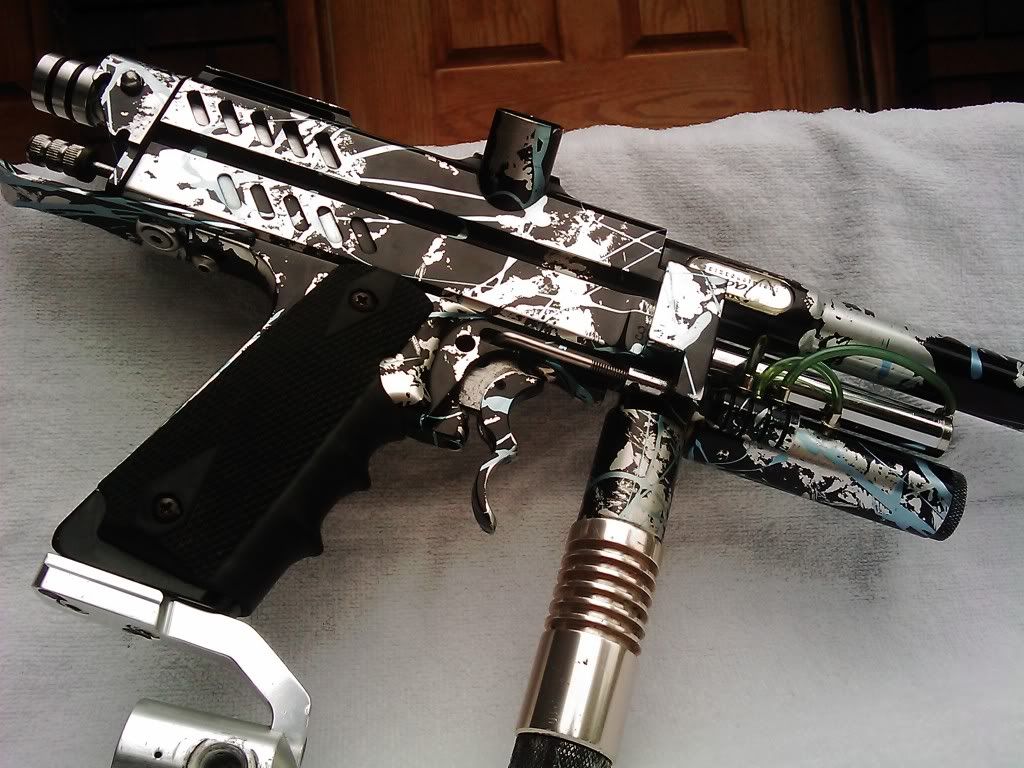 Beautiful Splash Anodized 1997 Eclipse Autococker, MINT condition!