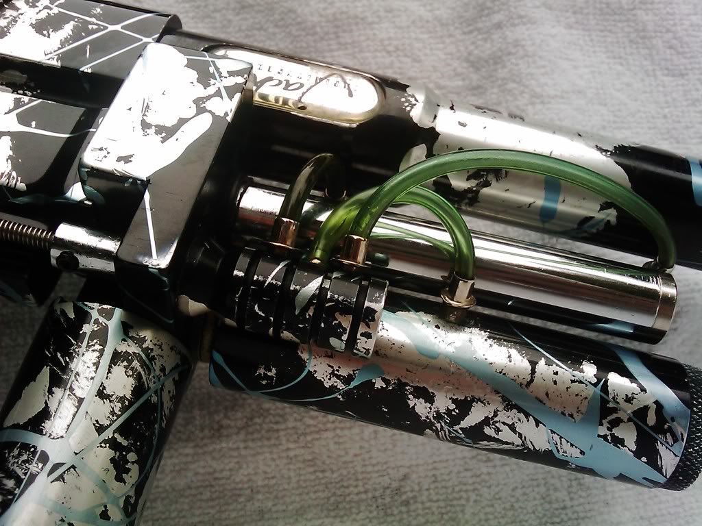 Beautiful Splash Anodized 1997 Eclipse Autococker, MINT condition!