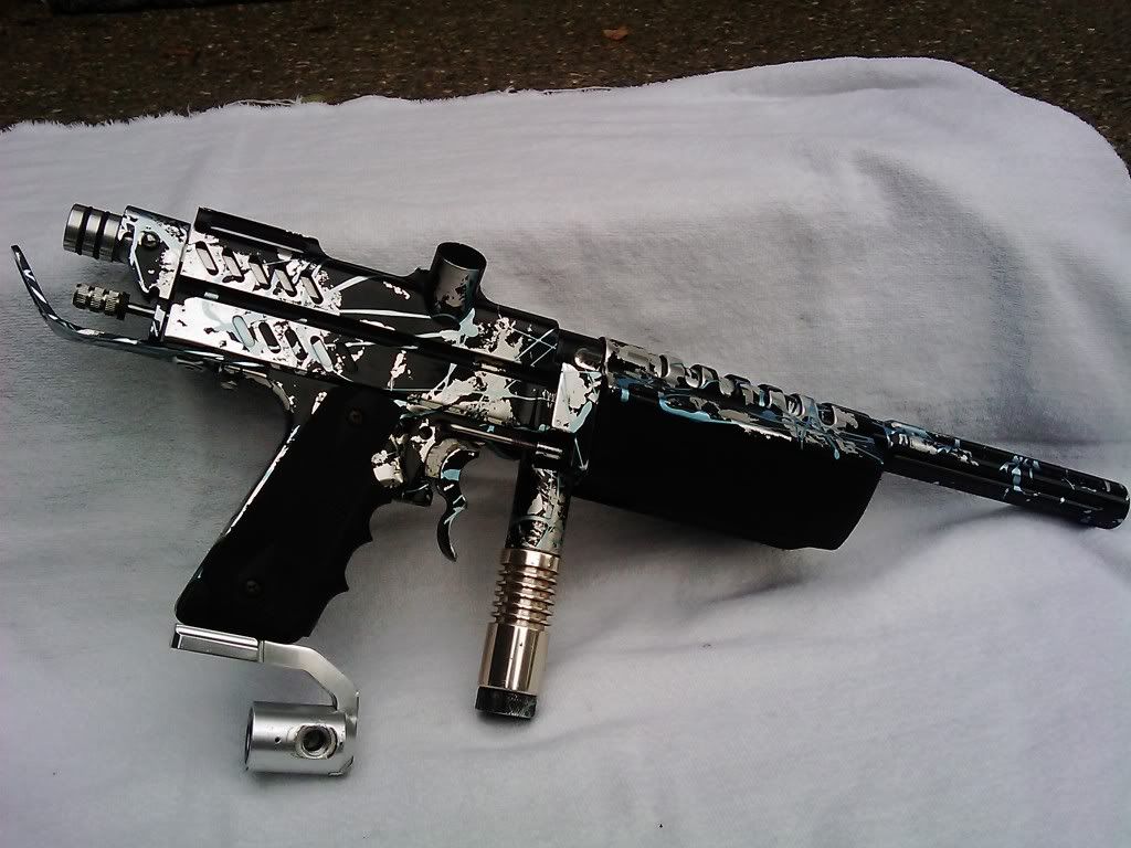 Beautiful Splash Anodized 1997 Eclipse Autococker, MINT condition!