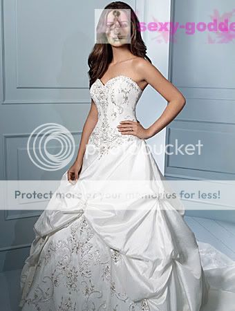 no 11 wedding dress white or ivory made in satin