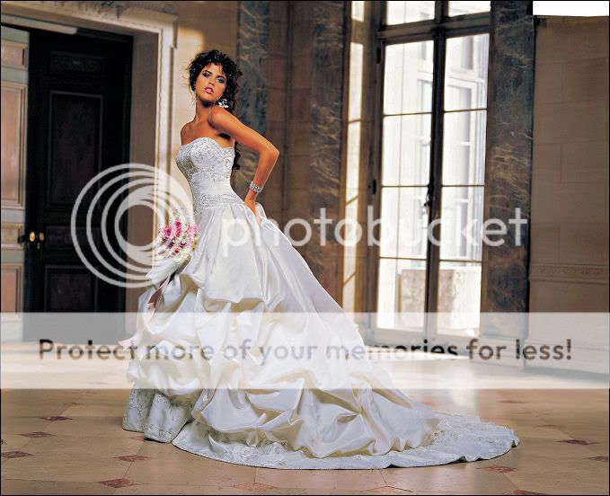   Taffeta Wedding Dress Bridal Gown Stock Sz 6 8 10 12 14 16  