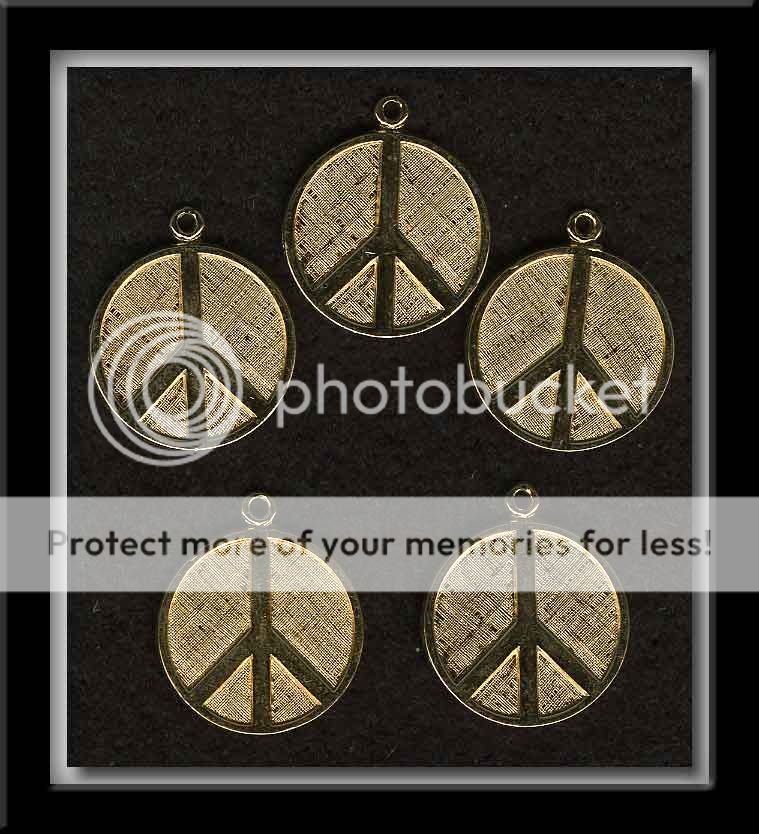 RICHARD NIXON™ VINTAGE PEACE SIGN® CHARMS CIRCA 1960S  