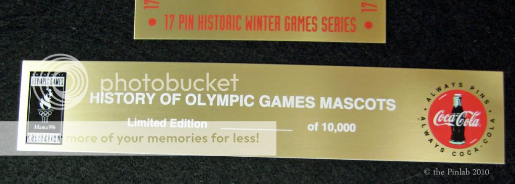 OFFICIAL COCA COLA® OLYMPIC GAME PINS™ COLLECTOR PLATES  